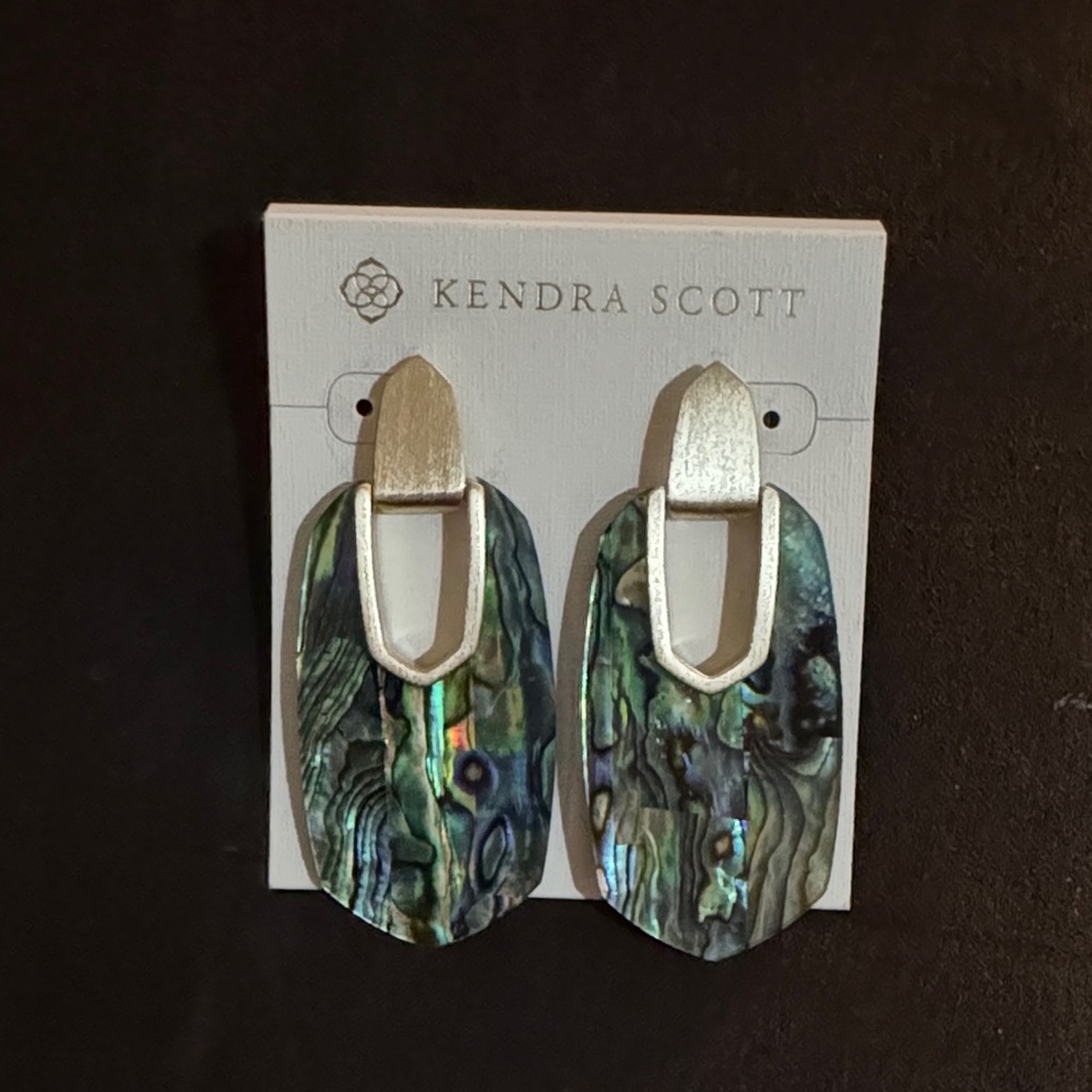 Kendra Scott Iridescent Abalone Drop Earrings